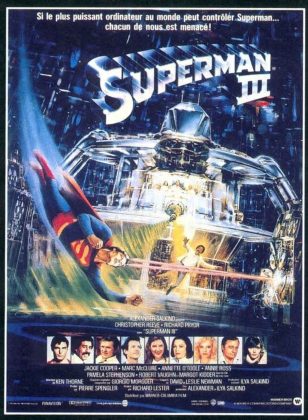 Affiche poster de Superman 3 avec Christopher Reeve 1983