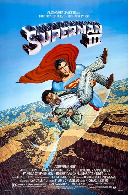 Affiche poster de Superman 3 avec Christopher Reeve 1983