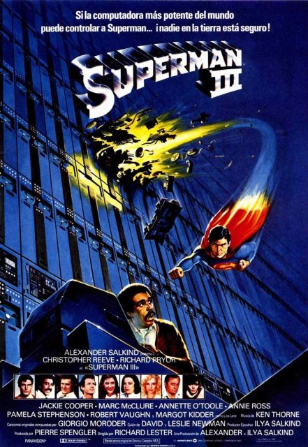 Affiche poster de Superman 3 avec Christopher Reeve 1983