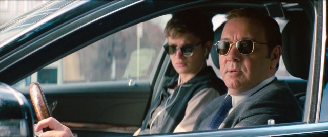 Ansel Elgort et Lily James dans Baby Driver 2017