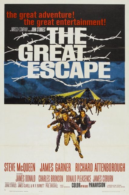 Affiche Poster de La Grande Évasion The Great Escape avec Steve McQueen 1963