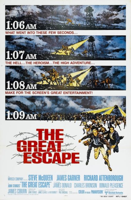 Affiche Poster de La Grande Évasion The Great Escape avec Steve McQueen 1963