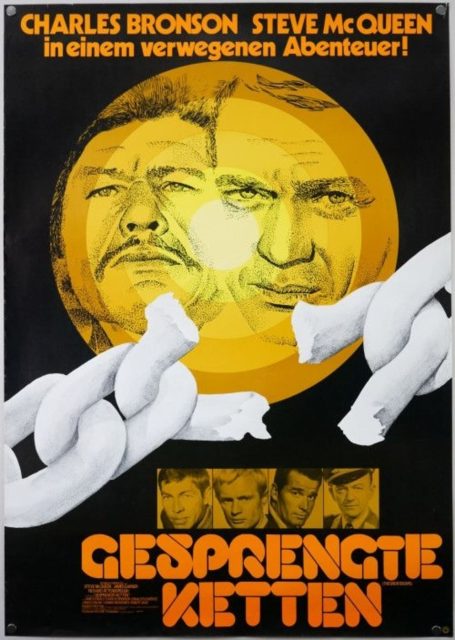 Affiche Poster de La Grande Évasion The Great Escape avec Steve McQueen 1963