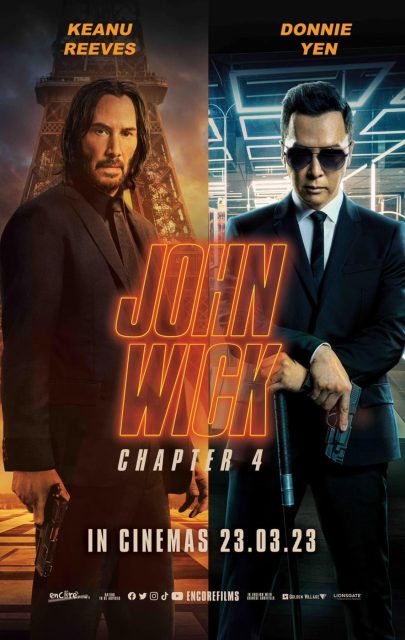 John Wick : Chapitre 4 - Photos et affiches. 6 Affiche Poster de John Wick Chapitre 4 avec Keanu Reeves 2023