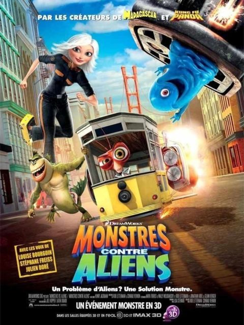 Monstres contre Aliens. 1 Affiche Poster de Monstres contre aliens Monsters vs 2009