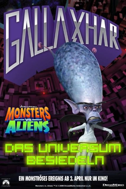 Affiche Poster de Monstres contre aliens Monsters vs 2009