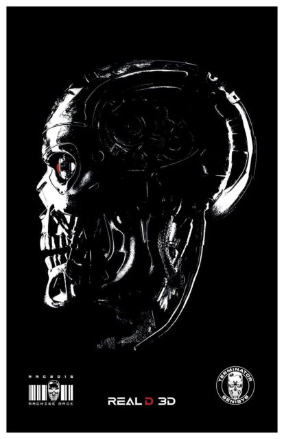 Terminator : Genisys - Photos et affiches. 11 Affiche Poster de Terminator Genisys avec Arnold Schwarzenegger et Emilia Clarke 2015