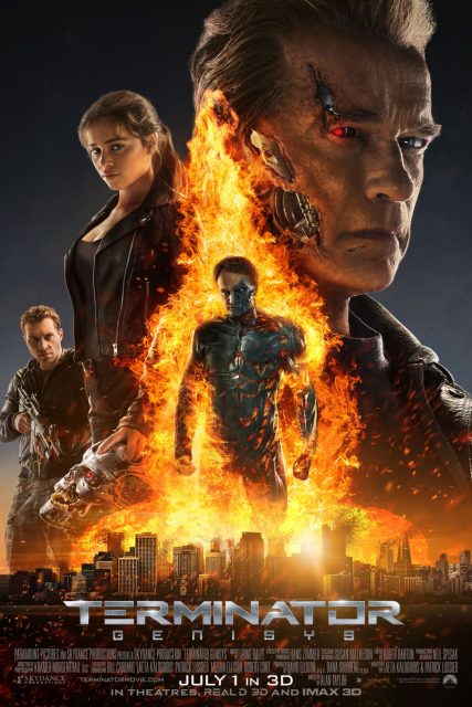 Terminator : Genisys - Photos et affiches. 12 Affiche Poster de Terminator Genisys avec Arnold Schwarzenegger et Emilia Clarke 2015