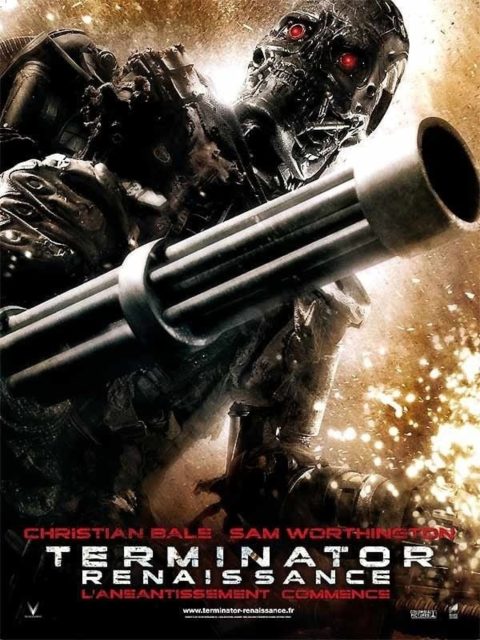 Terminator : Renaissance - Photos et affiches. 2 Affiche Poster de Terminator Renaissance Salvation avec Christian Bale et Sam Worthington 2009