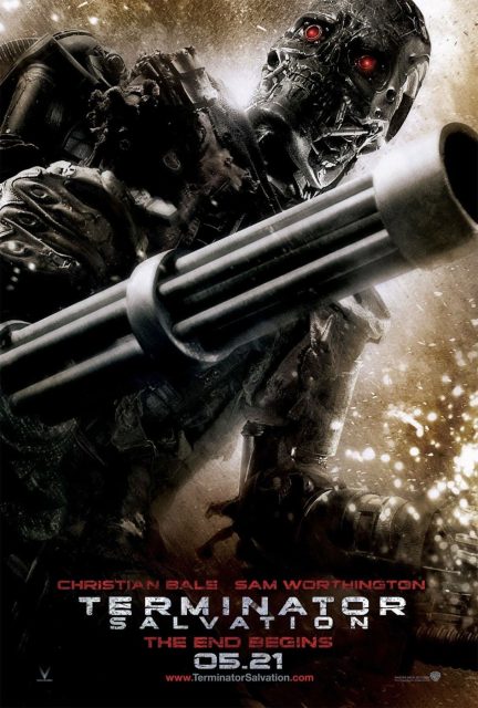 Terminator : Renaissance - Photos et affiches. 4 Affiche Poster de Terminator Renaissance Salvation avec Christian Bale et Sam Worthington 2009