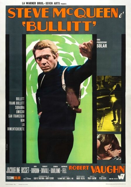 Bullitt - Photos et affiches. 4 Affiche Poster de Bullitt avec Steve McQueen 1968