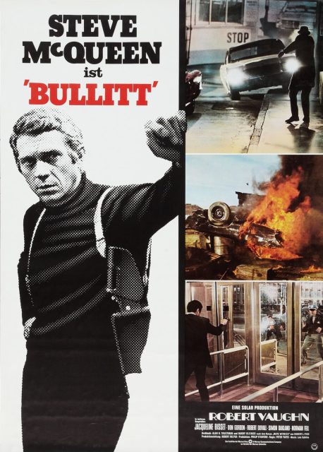 Bullitt - Photos et affiches. 10 Affiche Poster de Bullitt avec Steve McQueen 1968