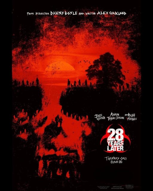28 ans plus tard. 30 Affiche Poster de 28 ans plus tard 28 years later avec Aaron Taylor-Johnson et Jodie Comer 2025