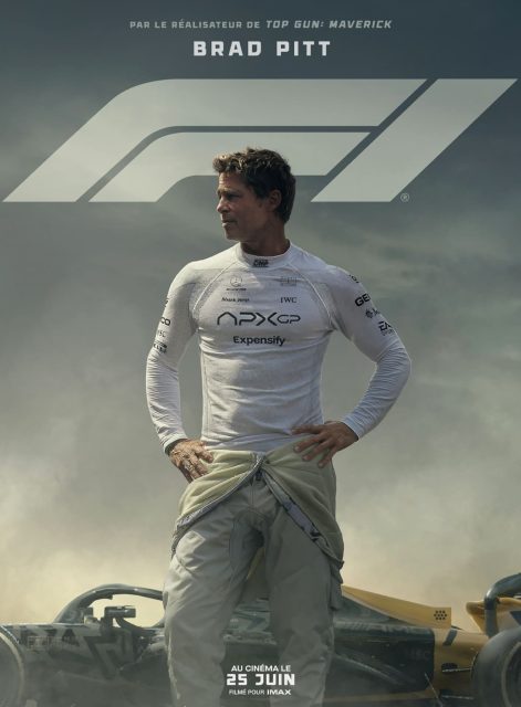 F1 - le film. 15 Affiche Poster F1 - le film the movie avec Brad Pitt 2025