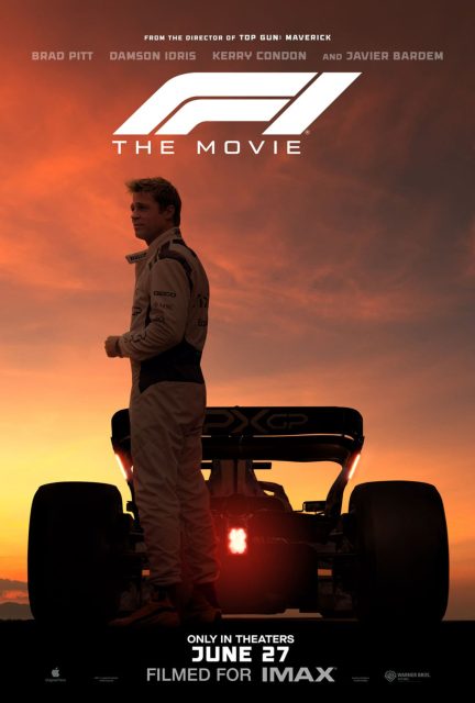 F1 - le film. 17 Affiche Poster F1 - le film the movie avec Brad Pitt 2025