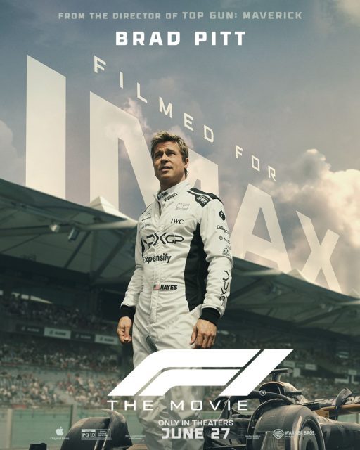 F1 - le film. 20 Affiche Poster F1 - le film the movie avec Brad Pitt 2025