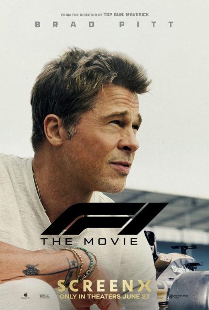F1 - le film. 22 Affiche Poster F1 - le film the movie avec Brad Pitt 2025