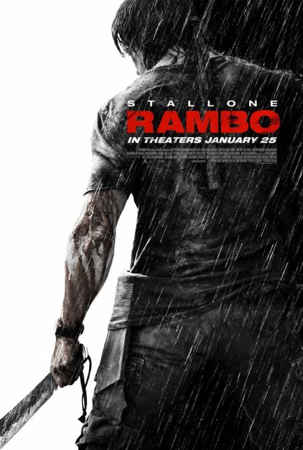 John Rambo. 13 Affiche Poster de John Rambo avec Sylvester Stallone 2008