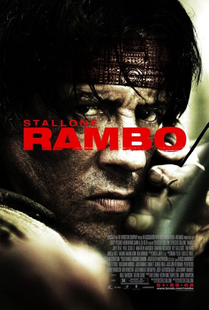 John Rambo. 14 Affiche Poster de John Rambo avec Sylvester Stallone 2008