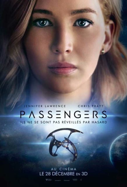 Affiche Poster de Passengers avec Chris Pratt et Jennifer Lawrence 2016