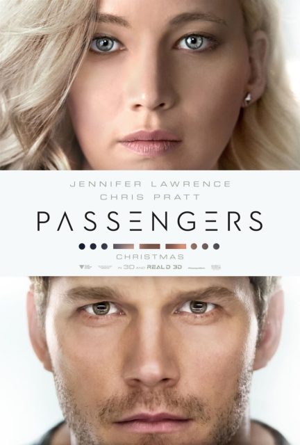 Affiche Poster de Passengers avec Chris Pratt et Jennifer Lawrence 2016