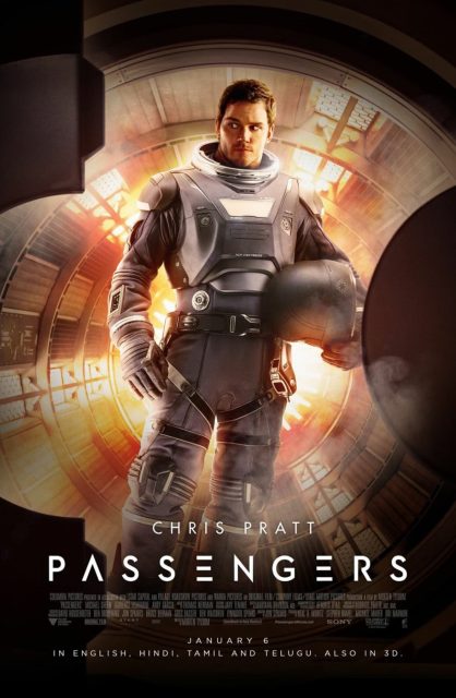 Affiche Poster de Passengers avec Chris Pratt et Jennifer Lawrence 2016