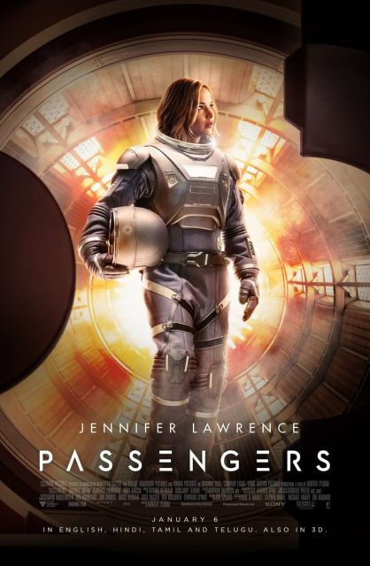 Affiche Poster de Passengers avec Chris Pratt et Jennifer Lawrence 2016