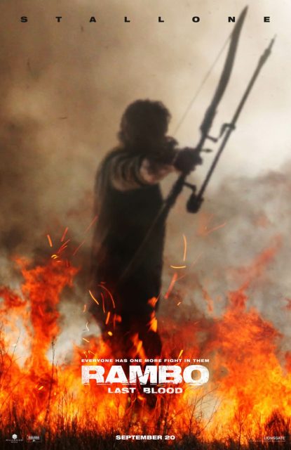 Rambo : last blood - Photos et affiches. 6 Affiche Poster de Rambo : last blood avec Sylvester Stallone 2019