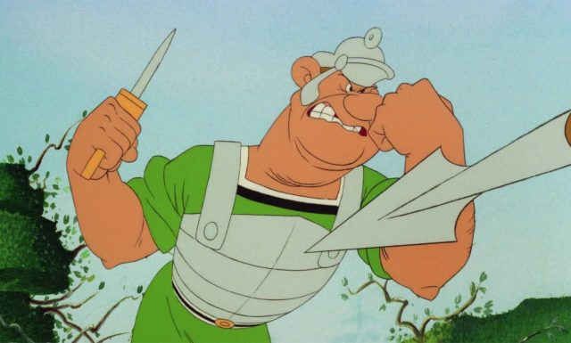 Scène de Astérix chez les Bretons 1986