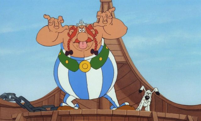 Scène de Astérix chez les Bretons 1986
