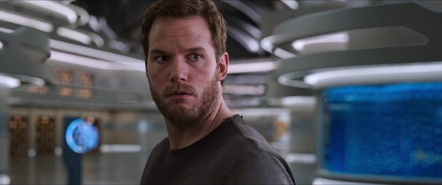 Chris Pratt et Jennifer Lawrence dans Passengers 2016