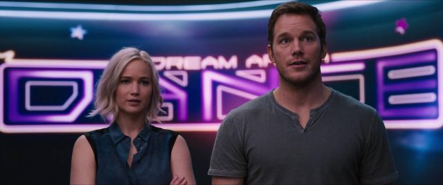Chris Pratt et Jennifer Lawrence dans Passengers 2016