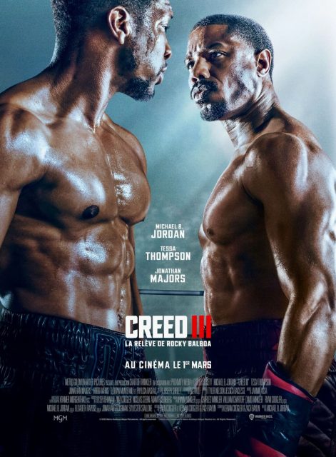 Creed III - Photos et affiches. 2 Affiche Poster de Creed III avec Michael B. Jordan Tessa Thompson et Jonathan Majors 2023