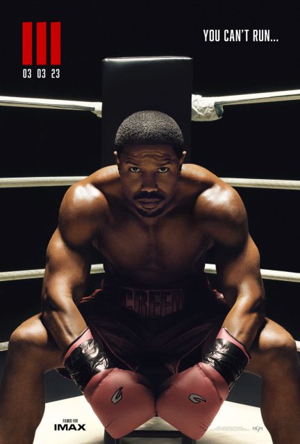 Creed III - Photos et affiches. 7 Affiche Poster de Creed III avec Michael B. Jordan Tessa Thompson et Jonathan Majors 2023