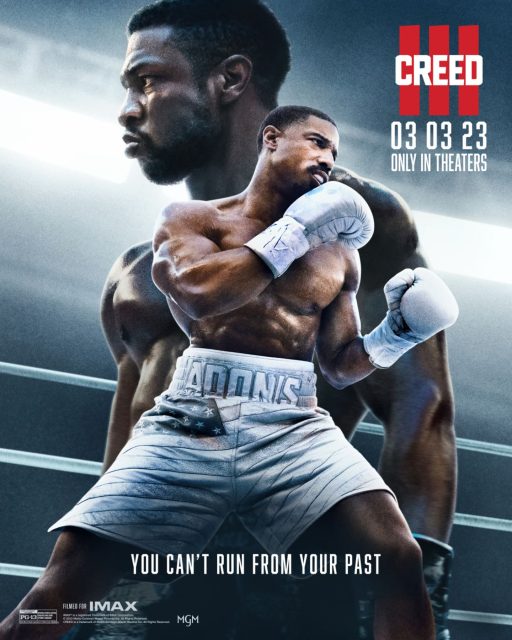 Creed III - Photos et affiches. 9 Affiche Poster de Creed III avec Michael B. Jordan Tessa Thompson et Jonathan Majors 2023