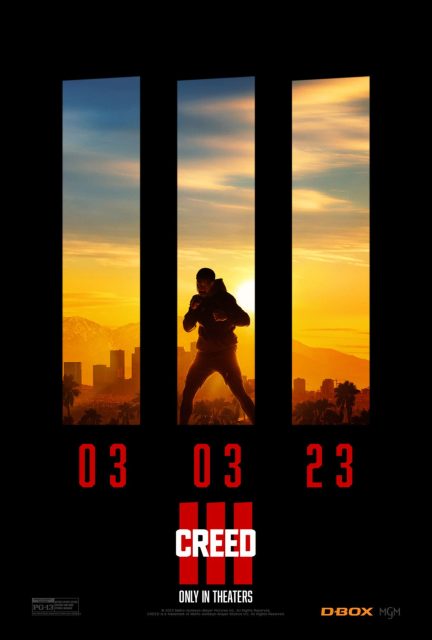 Creed III - Photos et affiches. 12 Affiche Poster de Creed III avec Michael B. Jordan Tessa Thompson et Jonathan Majors 2023