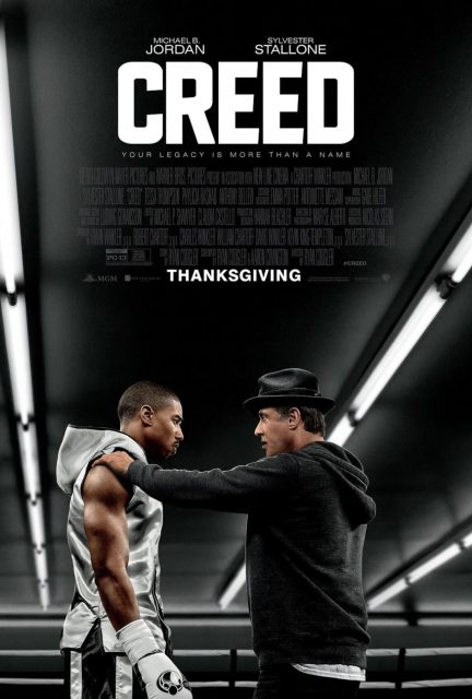 Creed : l’héritage de Rocky Balboa - Photos et affiches. 2 Affiche Poster de Creed : l'héritage de Rocky Balboa avec Sylvester Stallone et Michael B. Jordan 2015