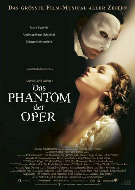 Le Fantôme de l’Opéra (2004) - Photos et affiches. 6 Affiche Poster de Le Fantôme de l'Opéra avec Gerard Butler Emmy Rossum et Patrick Wilson 2004