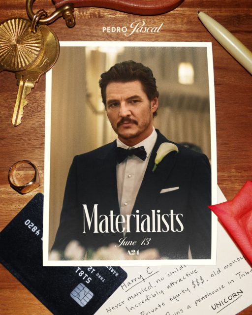 Materialists - Photos et affiches. 6 Affiche Poster de Materialists avec Dakota Johnson Pedro Pascal et Chris Evans 2025