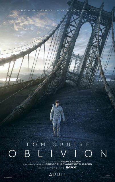 Oblivion. 17 Affiche Poster de Oblivion avec Tom Cruise et Olga Kurylenko 2013