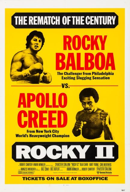 Rocky II : la revanche - Photos et affiches. 2 Affiche Poster de Rocky II : La revanche 2 avec Sylvester Stallone 1979