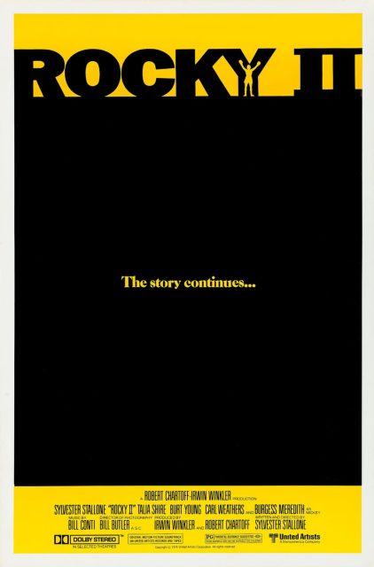 Rocky II : la revanche - Photos et affiches. 3 Affiche Poster de Rocky II : La revanche 2 avec Sylvester Stallone 1979