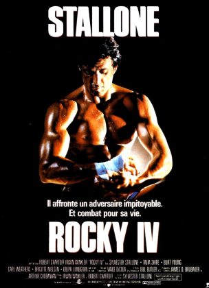 Affiche Poster de Rocky IV 4 avec Sylvester Stallone 1985