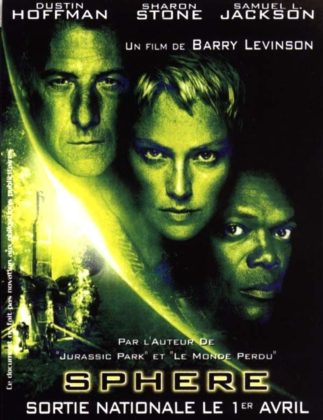 Affiche Poster de Sphère avec Dustin Hoffman Sharon Stone et Samuel L. Jackson 1998
