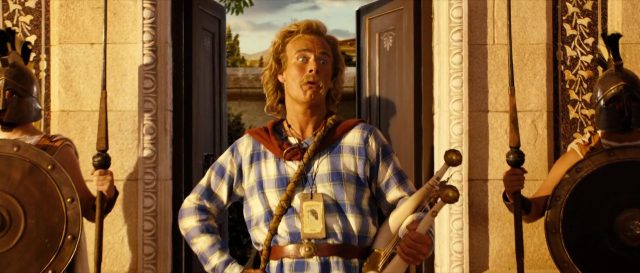 Astérix aux Jeux Olympiques - Photos et affiches. 14 Clovis Cornillac Gérard Depardieu et Benoît Poelvoorde dans Astérix aux Jeux Olympiques 2008