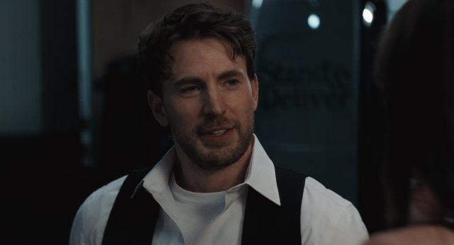 Materialists - Photos et affiches. 11 Dakota Johnson Pedro Pascal et Chris Evans dans Materialists 2025