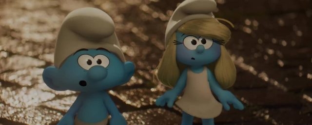 Scène de Les Schtroumpfs, le film Smurfs 2025
