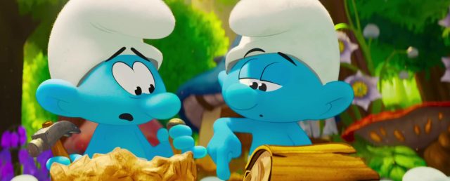 Scène de Les Schtroumpfs, le film Smurfs 2025