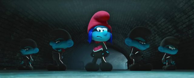 Scène de Les Schtroumpfs, le film Smurfs 2025