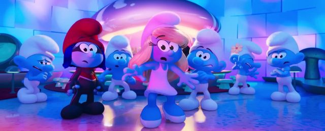 Scène de Les Schtroumpfs, le film Smurfs 2025